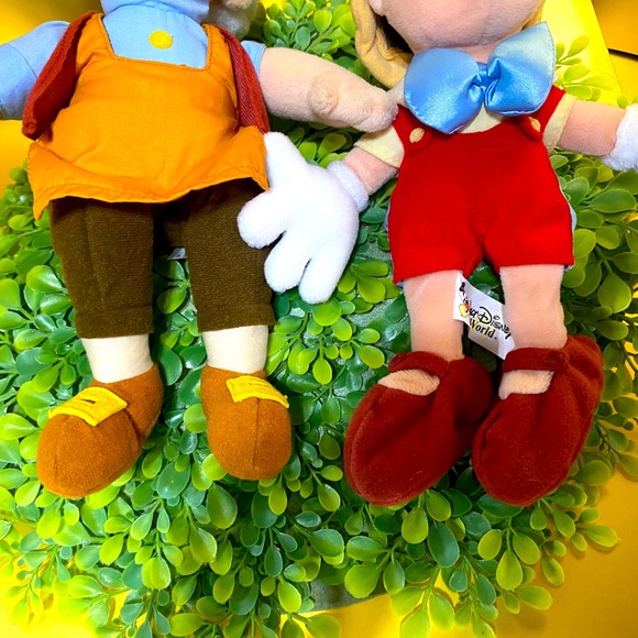 DISNEY EXCLUSIVE VTG 90s PINOCCHIO & GEPPETTO RETIRED BEAN BAG PLUSH - Picture 9 of 10